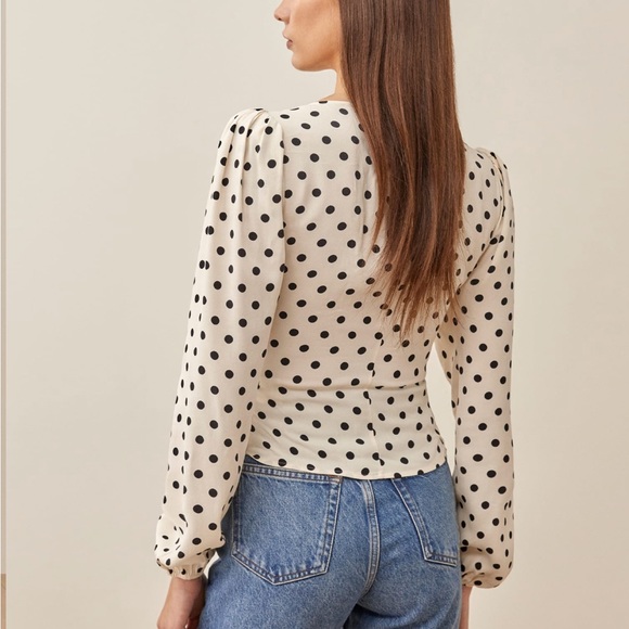 Reformation Romantic Nell Button Blouse - Picture 4 of 10